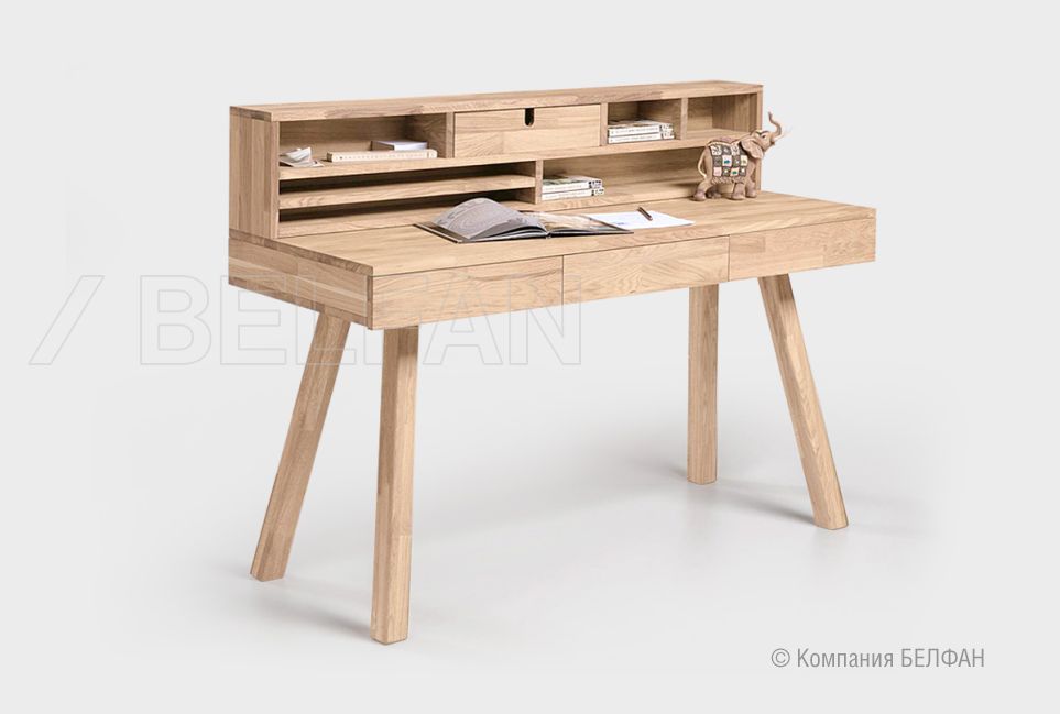 Стол письменный "Берген" Д массив дуба 1