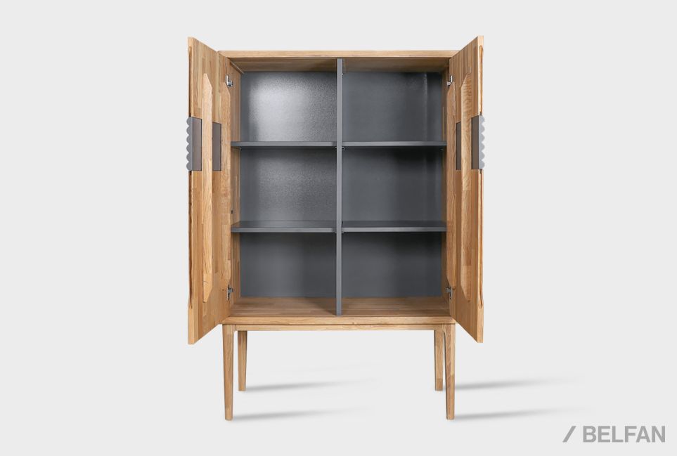 Тумба высокая "Уоллстрит" массив дуба, МДФ 7