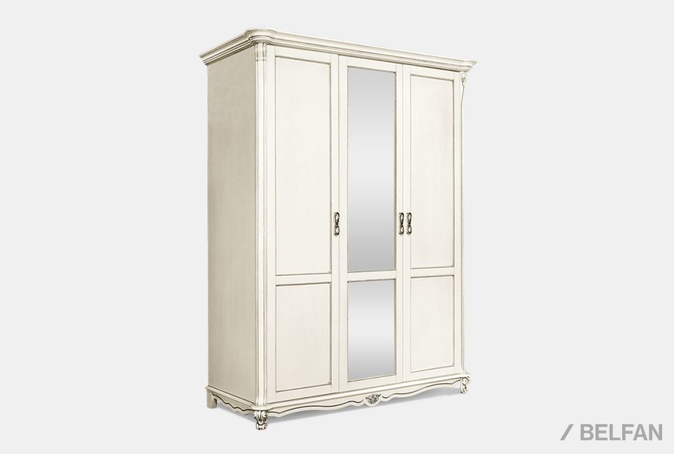 Шкаф 3-х дв. "Алези" массив и шпон дуба 1