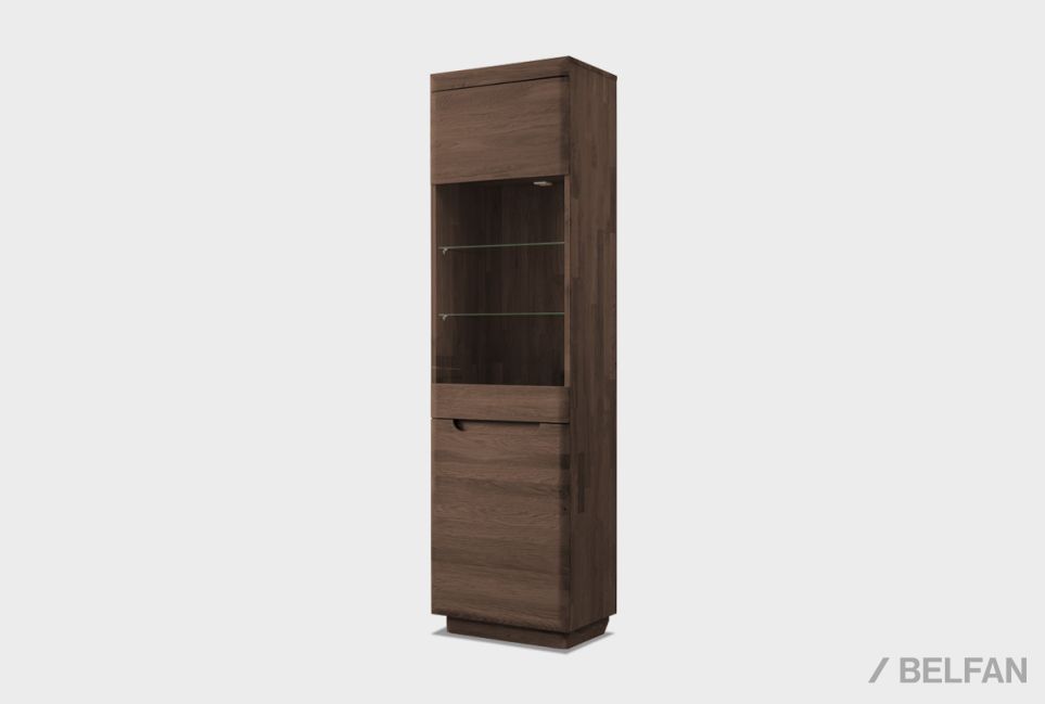 Витрина 1-но дверная "Bremen" (левая) массив дуба 10