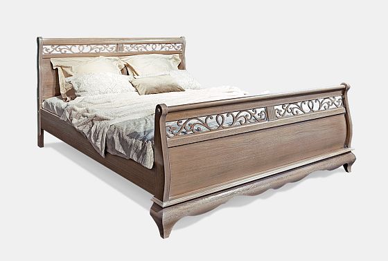 Кровать "Тэфи" (высокое изножье) массив и шпон дуба 5