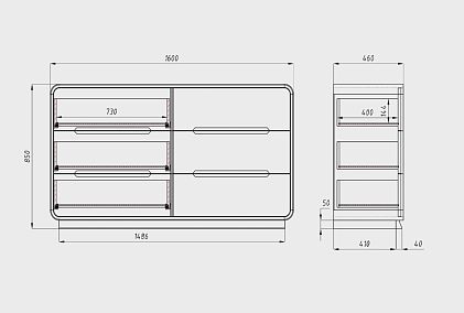 Комод "Монблан" 6