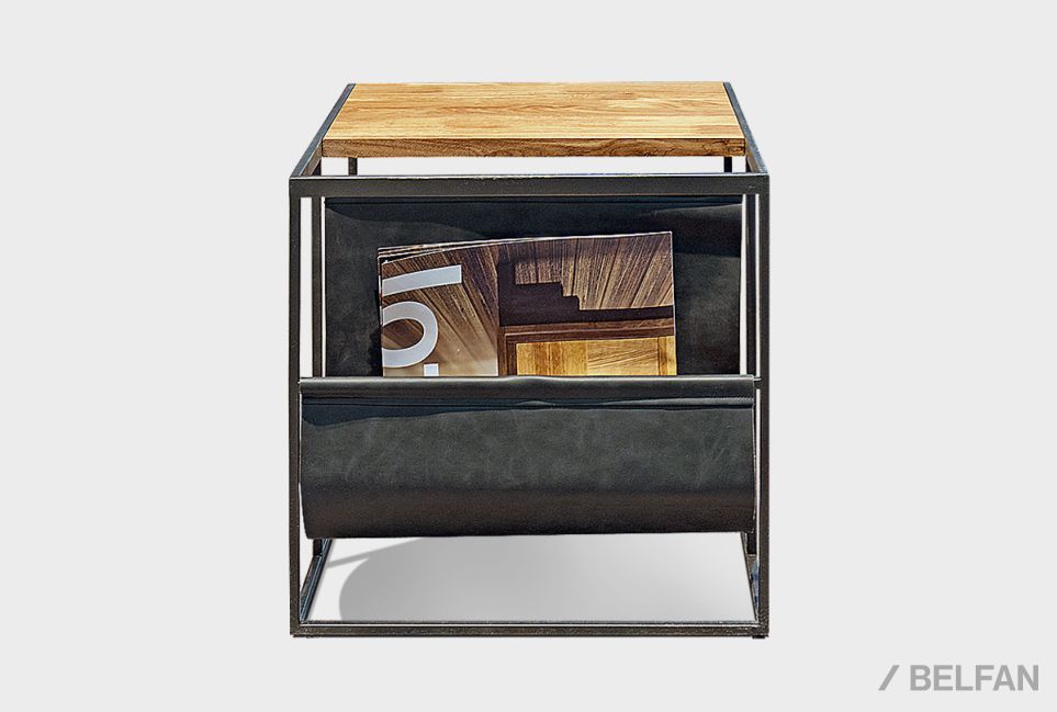 Стол журнальный "Art Collection" c газетницей массив дуба 2