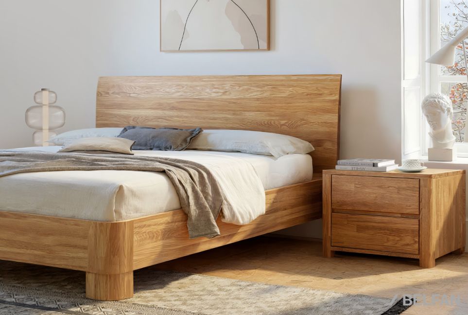 Тумба прикроватная "Норд" массив дуба 6