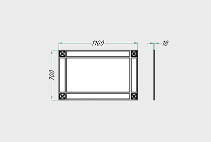 Зеркало навесное "Brianson"