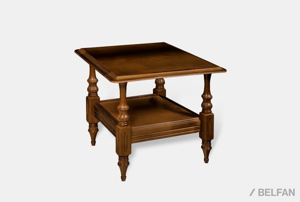 Стол журнальный "Престиж" 21 массив и шпон берёзы 1