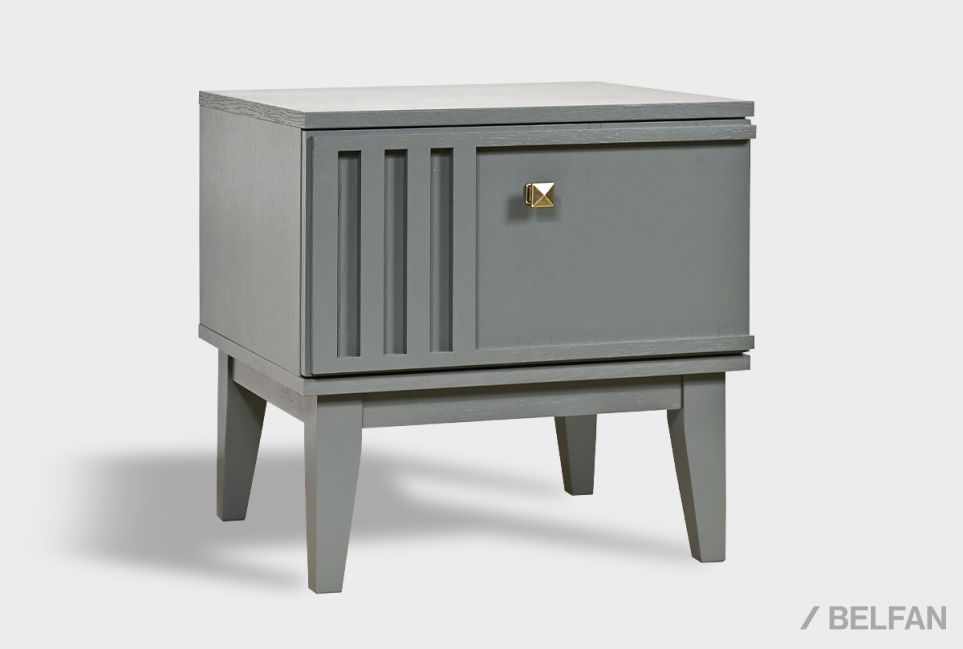 Тумба прикроватная "Chicago" (левая) массив и шпон дуба 1