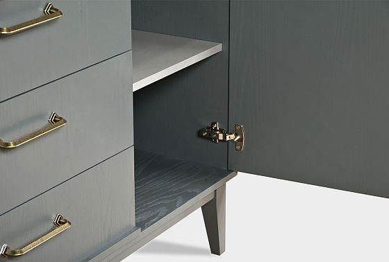 Комод "Чикаго" (3 ящика) массив и шпон дуба 11