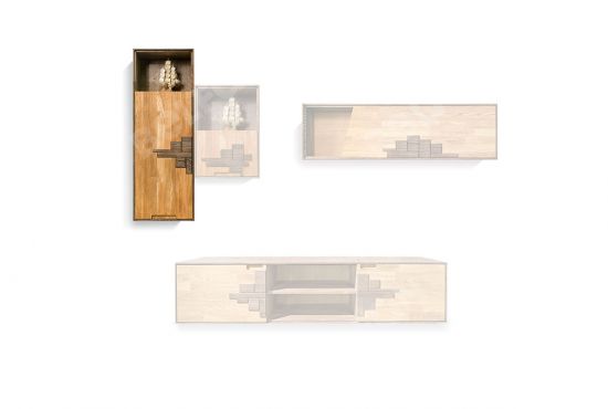 Шкаф навесной "Irving Design" 120 (левый)