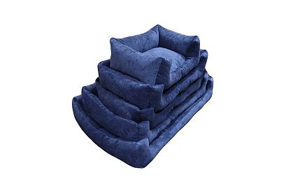 Лежанка для животных (прямоугольная); 450х180х350; синяя