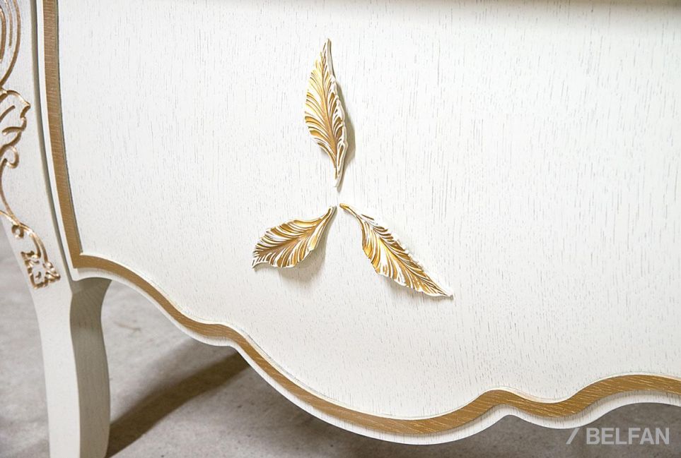 Шкаф с витриной 1-но дв. "Трио" (левый) массив и шпон дуба 4