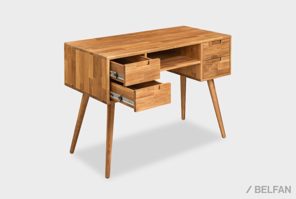 Стол письменный "Ирвинг" (2 тумбы) массив дуба 8