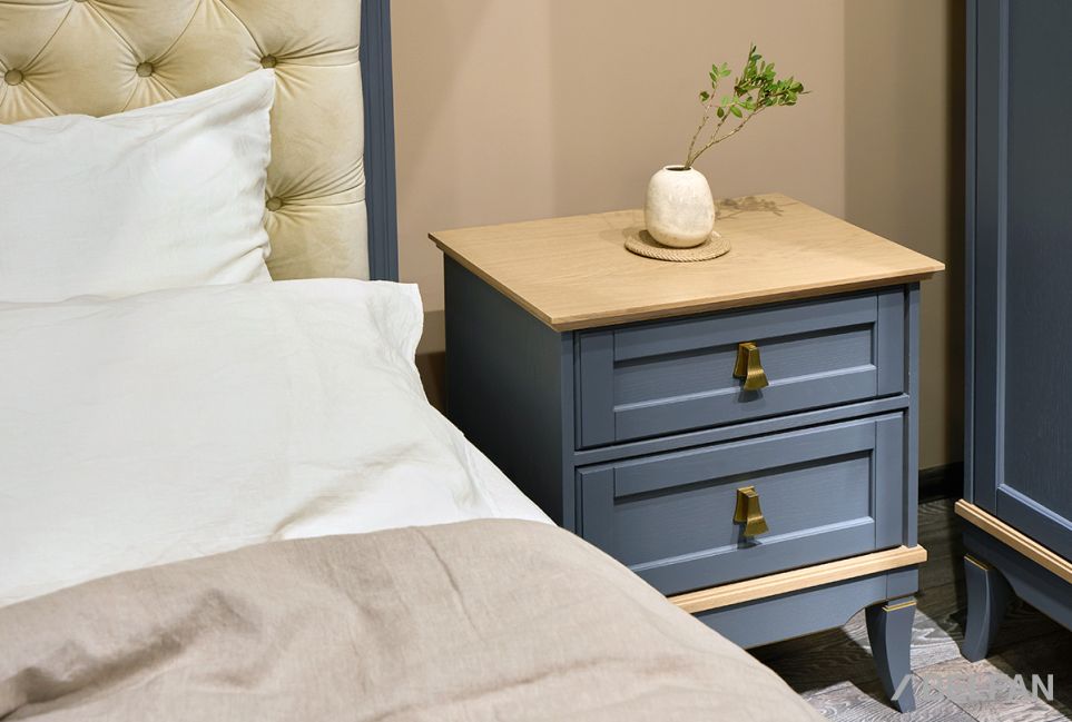 Тумба прикроватная "Стюарт" массив и шпон дуба 8