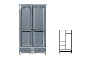 Шкаф для одежды "Katrin" фигурный 2-х дв. без зеркала