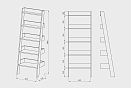 Стеллаж &quot;Irving Design&quot;  графит, бейц-масло 4