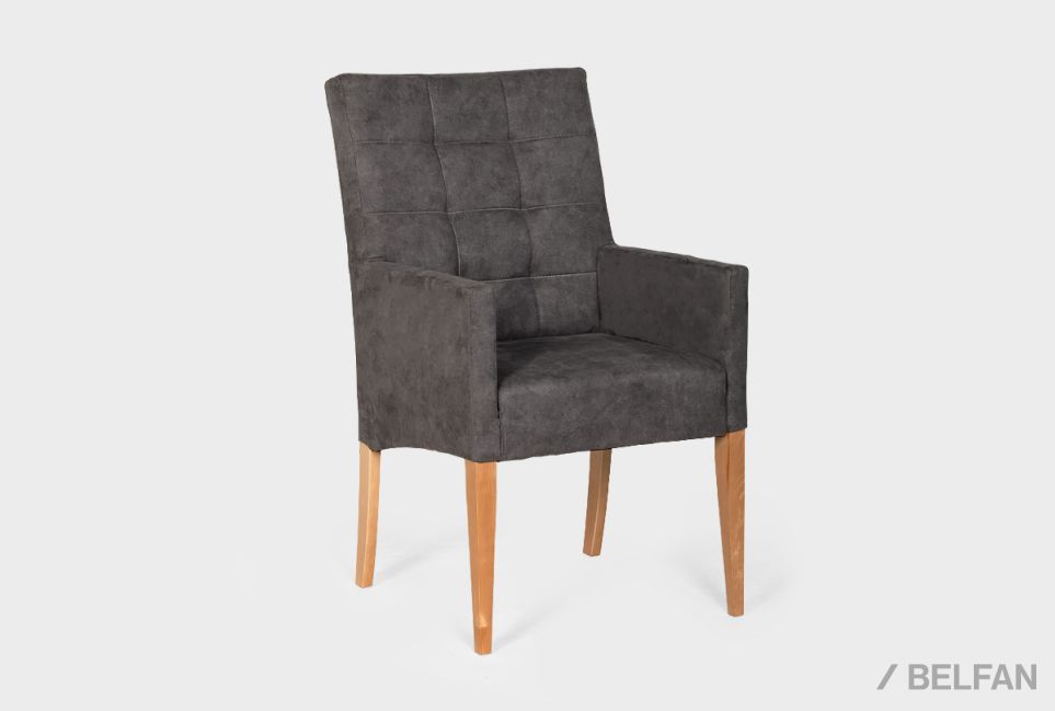 Стул "Берген" М с подлокотниками массив берёзы 1