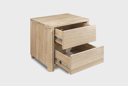 Тумба прикроватная "Норд"; белёный дуб