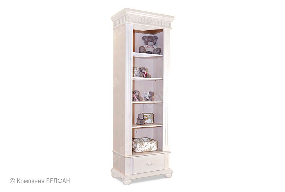 Стеллаж "Хельсинки-01" (1 ящик) массив сосны 1