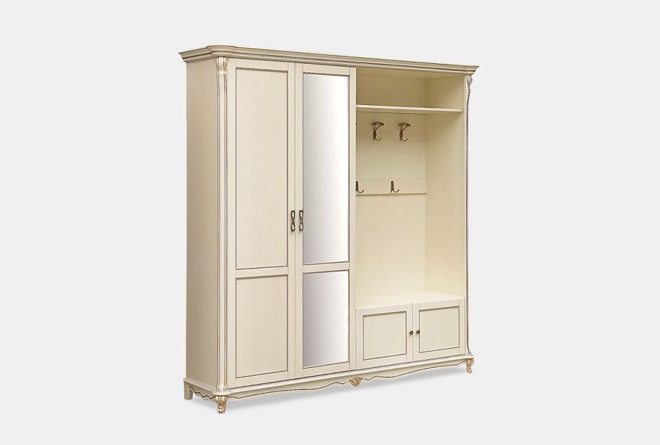 Шкаф комбинированный "Алези 2з"; правый; античная бронза