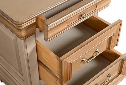 Тумба прикроватная "Оливия"; *ММ-347-03; пудра