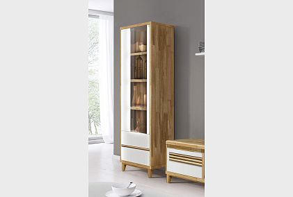 Шкаф с витриной 1-но дверный "Wallstreet" (левый)