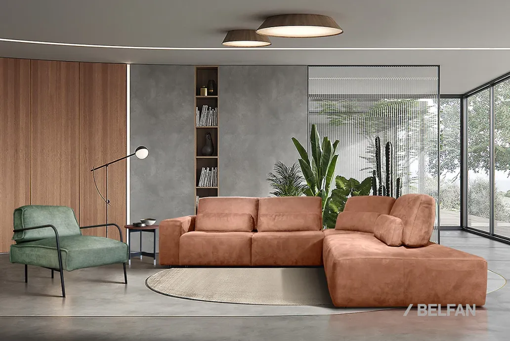 БАКСТЕР угловой диван с оттоманкой #9