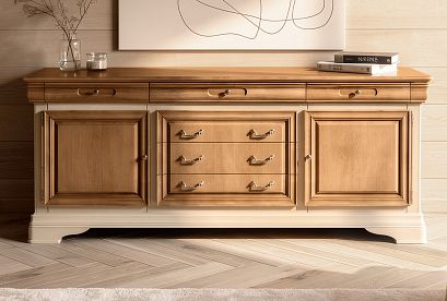 Тумба с ящиками "Оливия"; *ММ-348-32; пудра