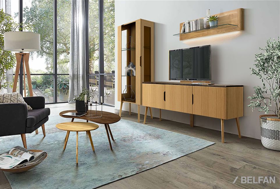 Тумба "Элва" D-3 массив и шпон дуба 3