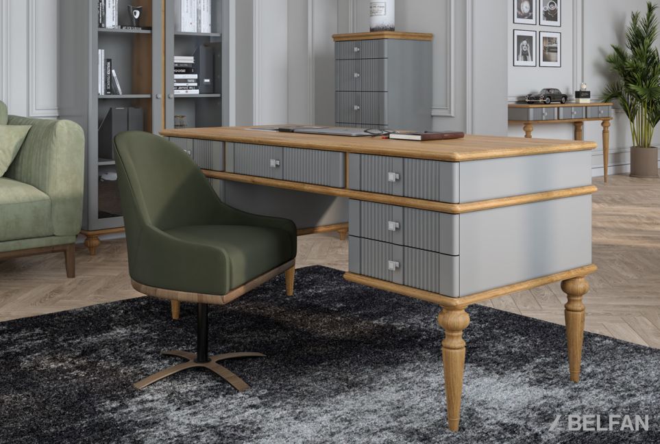 Стол письменный "Рандеву" 007 массив сосны 4