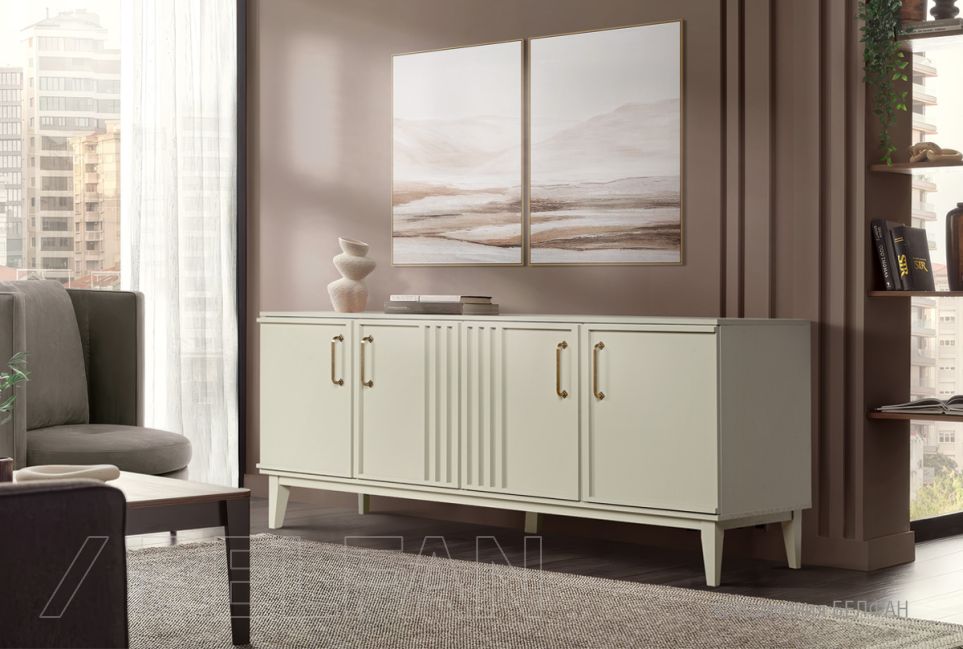 Тумба 4-х дв. "Chicago" массив и шпон дуба 1