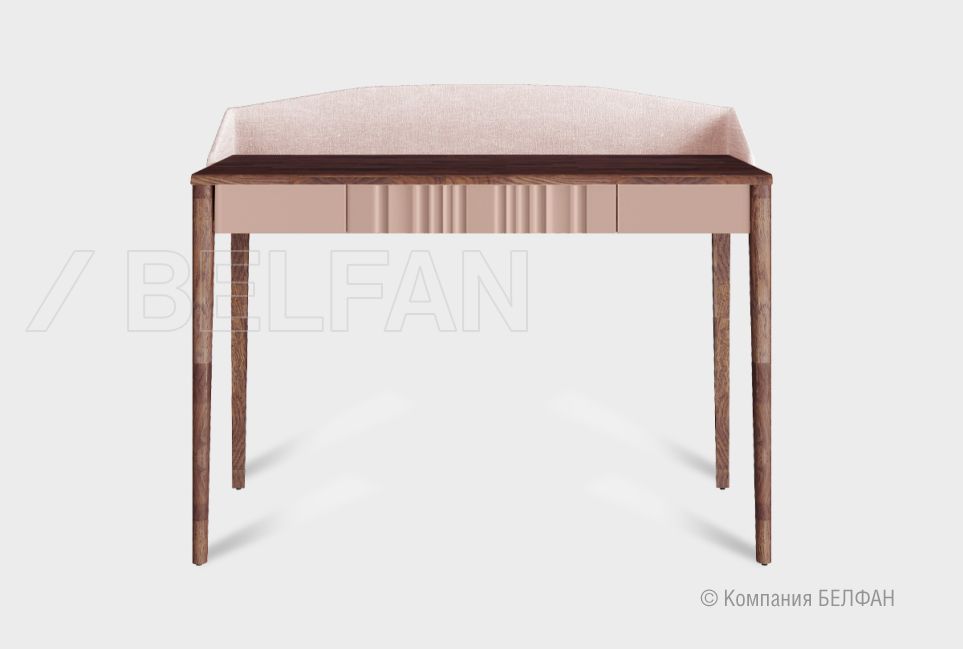 Стол туалетный "Меридиан" с декором (с мягким элементом) массив дуба, МДФ 1