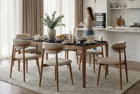 Стол обеденный "Бергамо" массив дуба 9