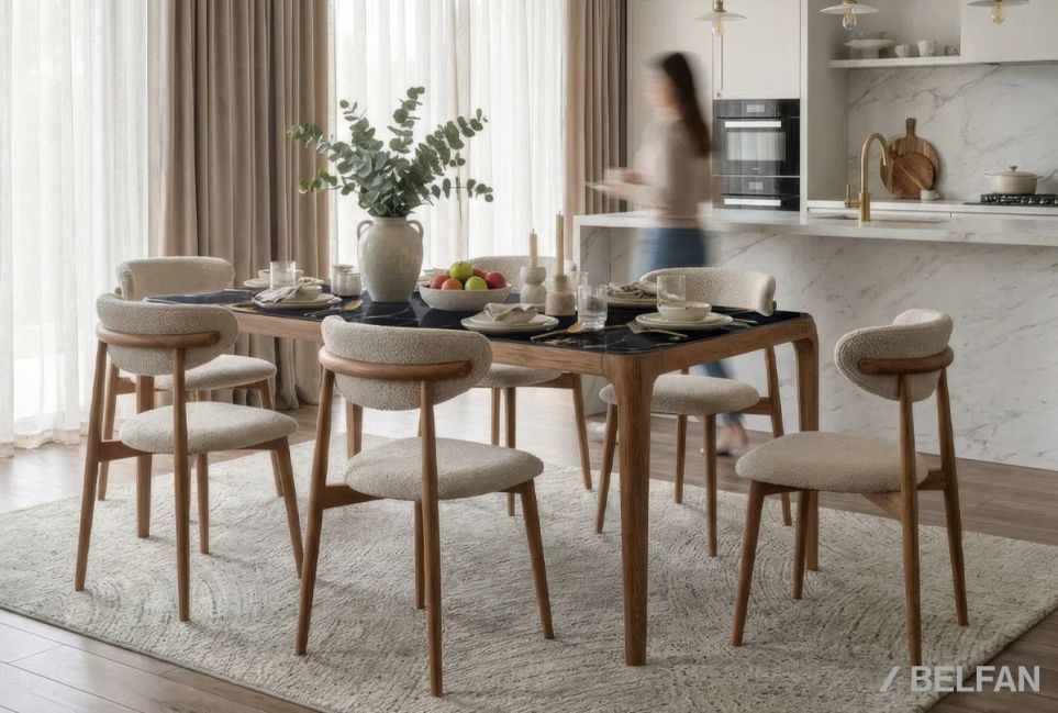 Стол обеденный "Бергамо" массив дуба 6