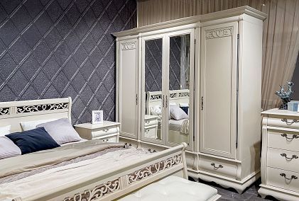 Шкаф для одежды "Тэфи" 4-х дв. с зеркалом