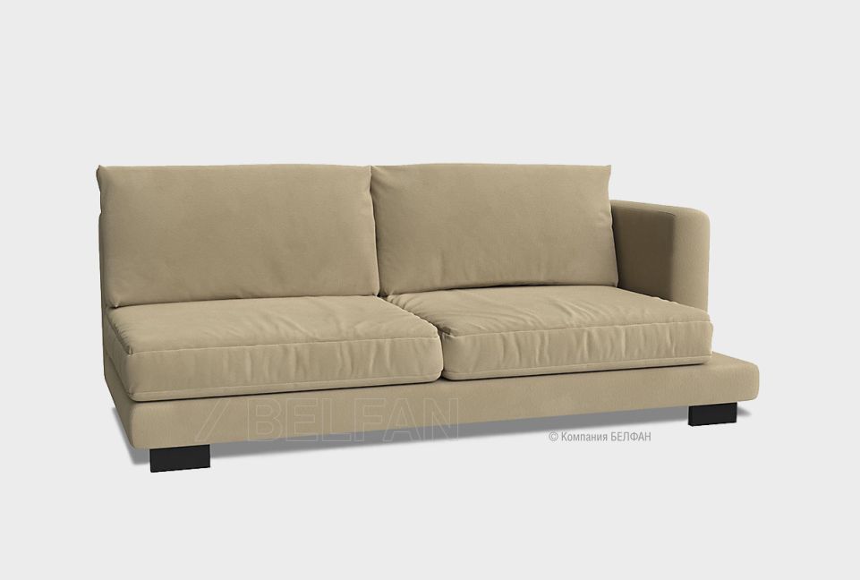 "Леформ" секция 2-х местная с подлокотником; 2R; 2170х1140; начальная группа ткани