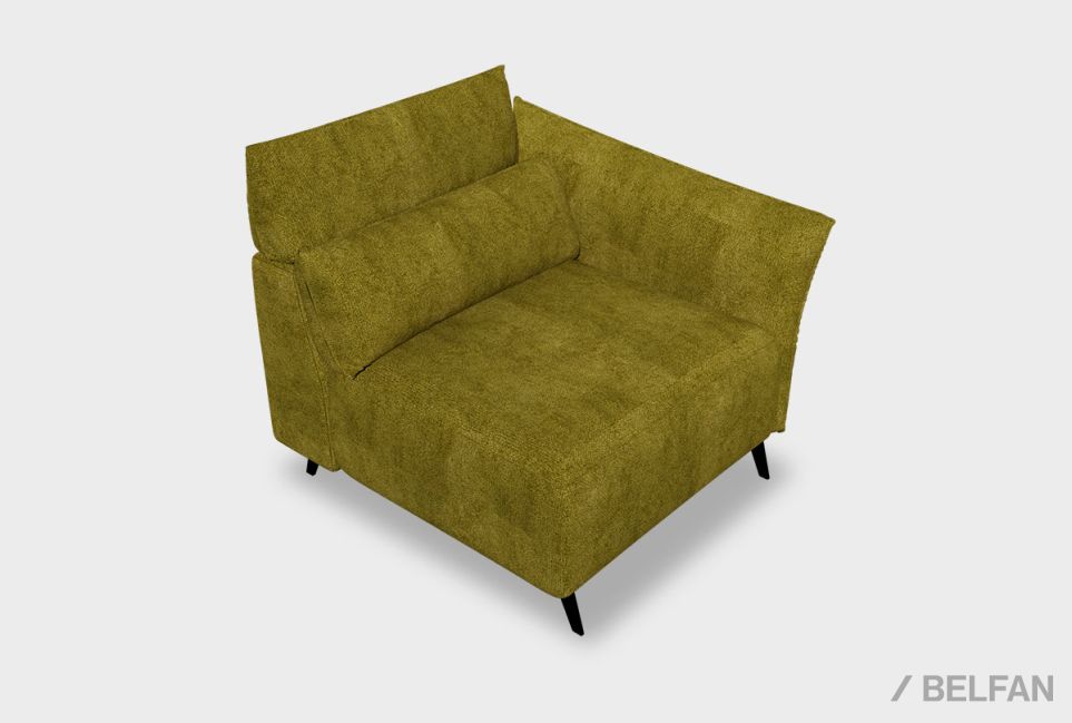 "Флойд"  секция одноместная с подлокотником 1