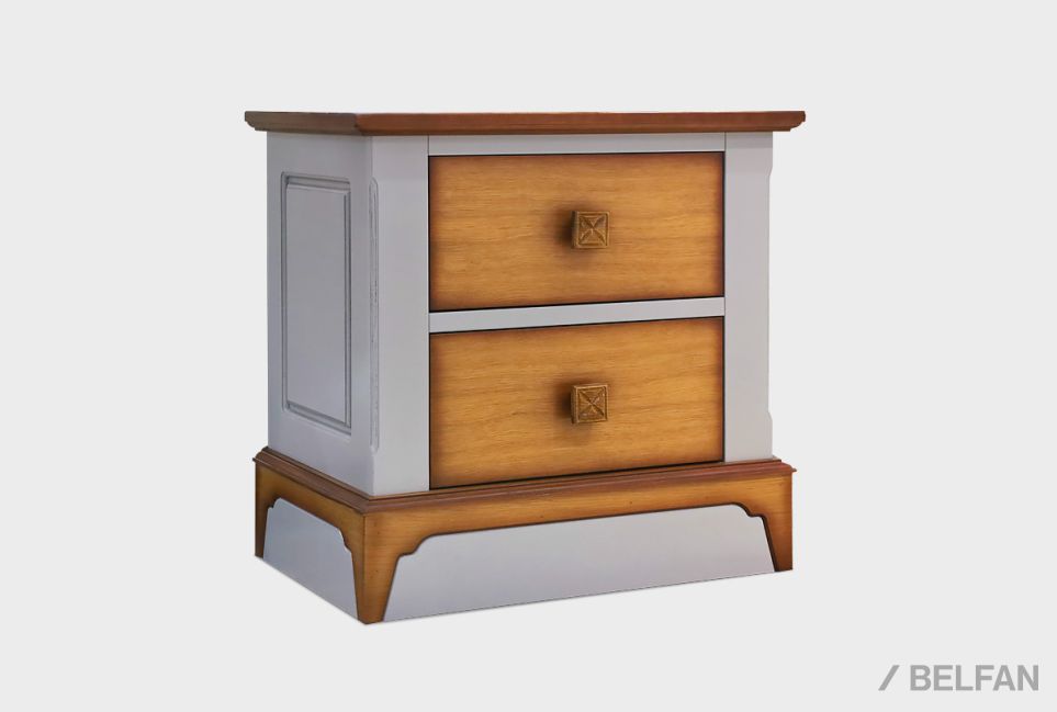 Тумба прикроватная "Brianson" массив и шпон дуба, МДФ 1