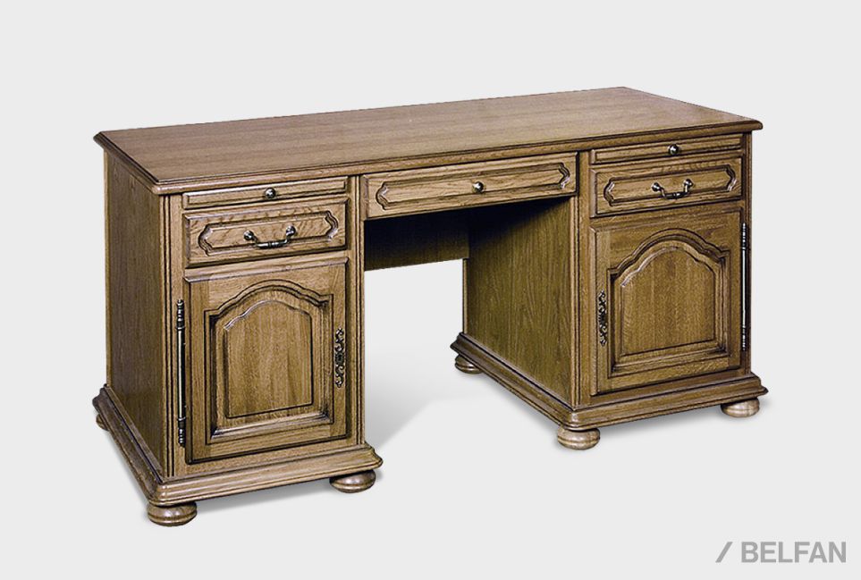 Стол письменный "Давиль" 1410 массив и шпон дуба 1