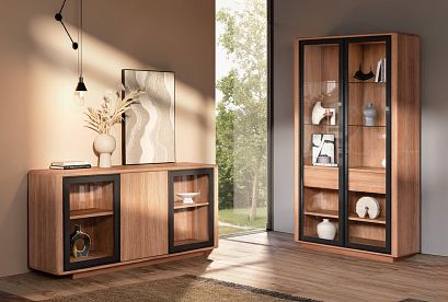 Тумба 3-х дв.«Тор»; американский орех