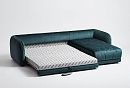 "Kassel" диван с оттоманкой; раскл.; 2ML6MR; Выкатной Roll-out (1350*2000); правый; Tiffany 12+Tiffany 02 (гр.Т6/МТХ)