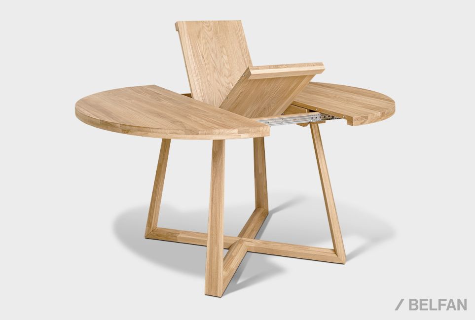 Стол обеденный "Мидгард" (раскладной) массив дуба 2