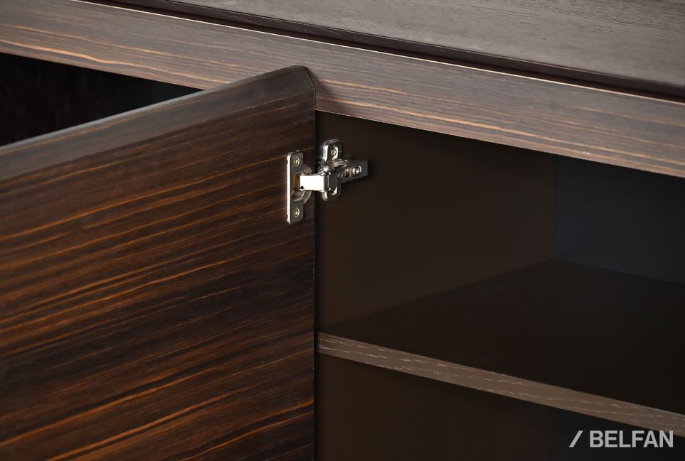 Тумба "Монреаль" 3 шпон дуба, МДФ, металл 10