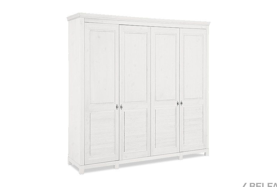 Шкаф для одежды 4-х дв. "Рауна" 40 массив сосны 1