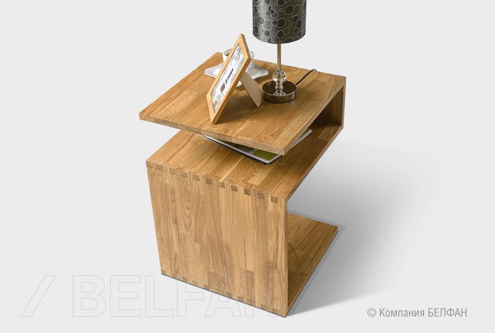 Стол приставной "Art Collection" (фигурный) массив дуба 2