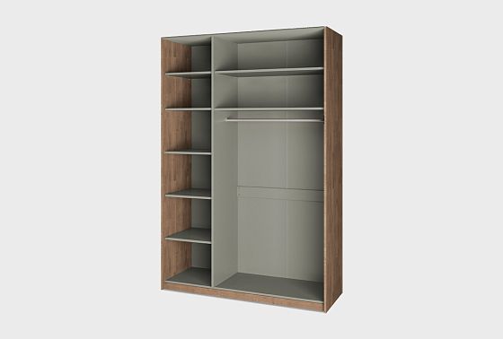 Шкаф для одежды 3-х дверный "Меридиан" (комбинированный) шпон дуба, МДФ 5