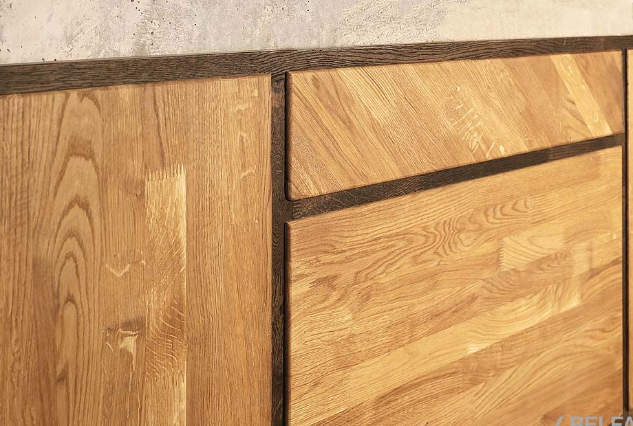 Кровать "Cube Design" 180 (прямоугольное изголовье) массив дуба 2