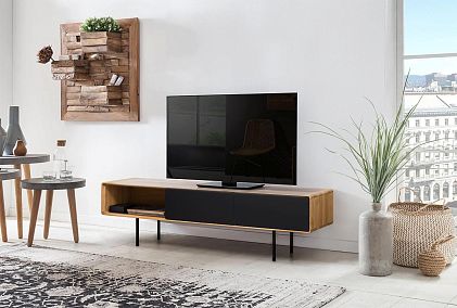 Тумба под ТВ низкая "Норман" 3 с нишей (левая)