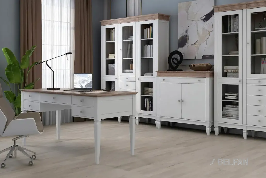 Гостиная «Ольса» #4 белый лак + антик 24