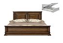 Кровать "Верди Люкс" (низкое изножье) с подъемным механизмом; без матраса; (1800x2000); венге