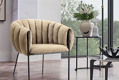 "Leo" кресло; нераскл.; 12; металл черный; Crown-13-Ocean (гр. 2/МТХ)